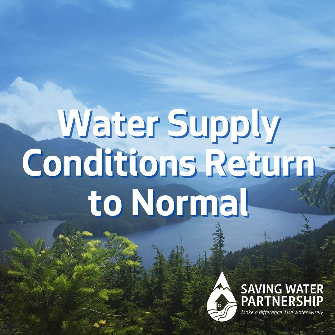 Water supply conditions return to normal.